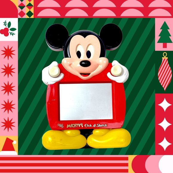 Vintage 1991 Mickey's Etch a Sketch Ohio Art CIB Disney Unboxed - Picture 2 of 16